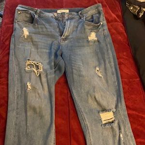 Mom Jeans! Destroyed Jeans / Distressed Jeans